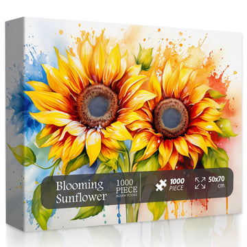 Blühende Sonnenblumen Puzzle 1000 Stücke